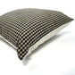 Black and brown gingham pillow cover