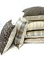 Gray and beige plaid pillow cover