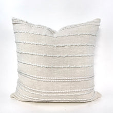 Load image into Gallery viewer, Off-white woven stripe pillow cover
