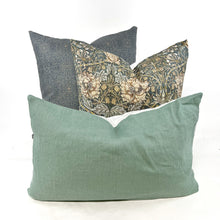 Load image into Gallery viewer, Dusty blue medallion pillow cover
