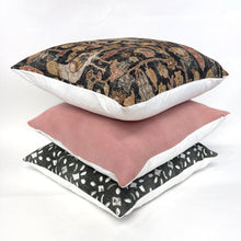 Load image into Gallery viewer, Earth tones botanical pillow cover
