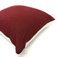 Deep red linen blend pillow cover