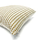 Flax and wheat woven stripe pillow