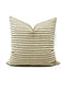 Flax and wheat woven stripe pillow