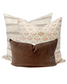 Pink and rust floral pillow cover