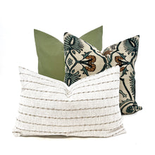 Load image into Gallery viewer, Sage green linen blend pillow cover
