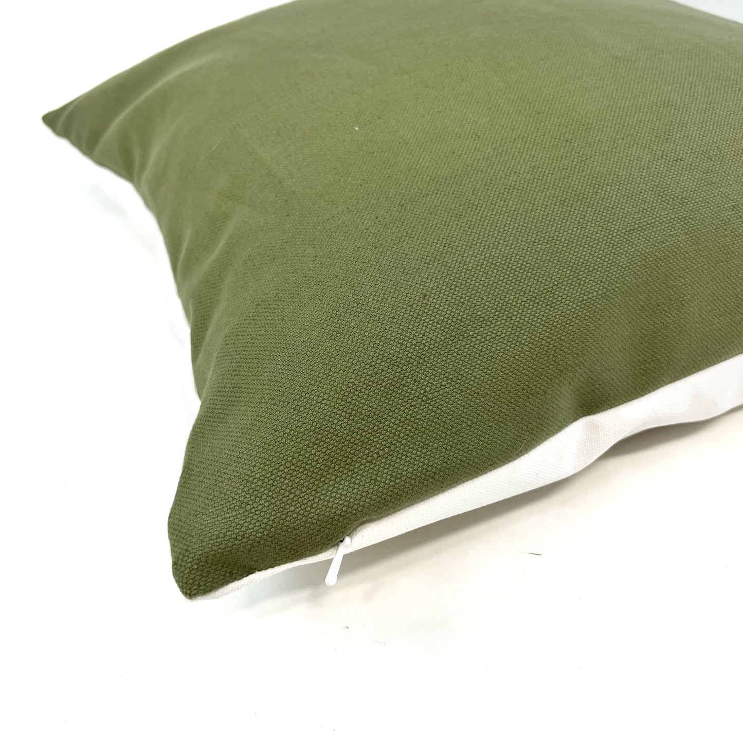 Sage green linen blend pillow cover