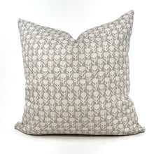 Load image into Gallery viewer, Beige floral block pillow cover
