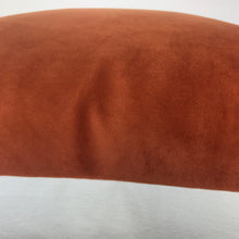 Load image into Gallery viewer, Velvet pillow cover - pumpkin - rust -orange
