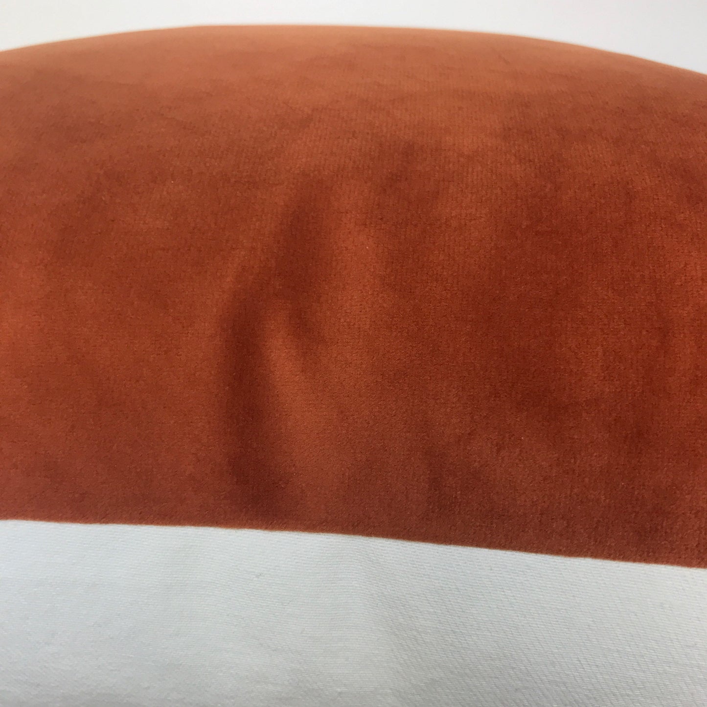 Velvet pillow cover - pumpkin - rust -orange