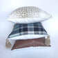 Faux leather pillow cover - camel color