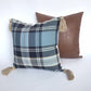 Faux leather pillow cover - camel color