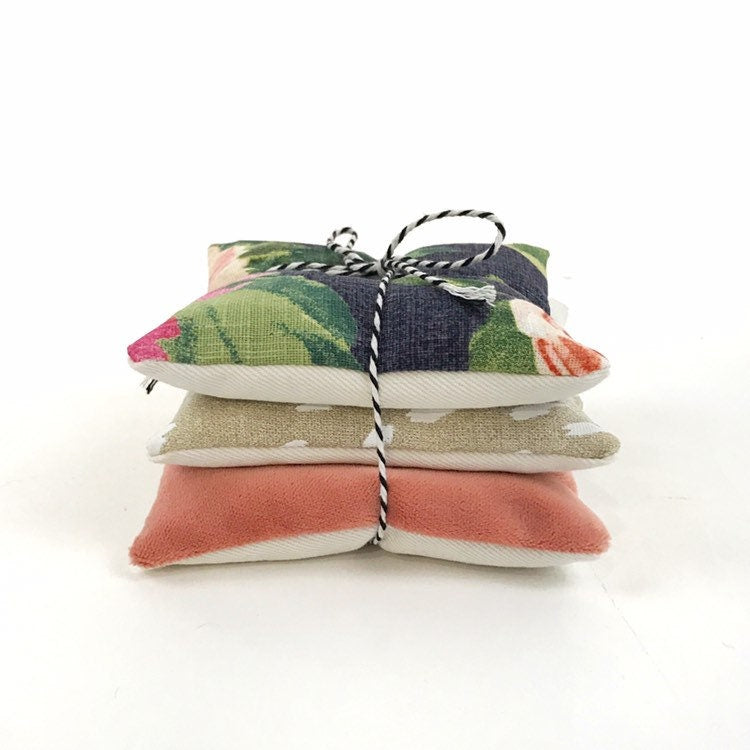 Peppermint and balsam sachet stack