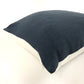 Blue linen pillow cover