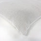 White and greige woven herringbone pillow cover