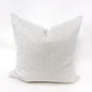 White and greige woven herringbone pillow cover