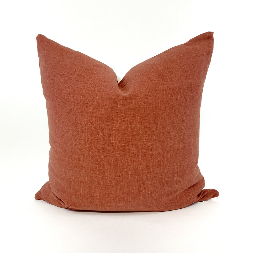 Rust pillow cover