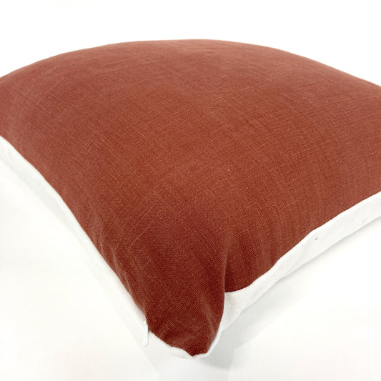 Rust pillow cover