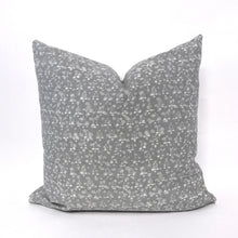 Load image into Gallery viewer, Gray floral block pillow cover
