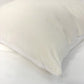 White velvet pillow cover