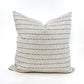 Pillow cover combo #4, cream and beige woven stripe pillow cover, dusty plum linen pillow cover, blue and beige medallion pillow cover