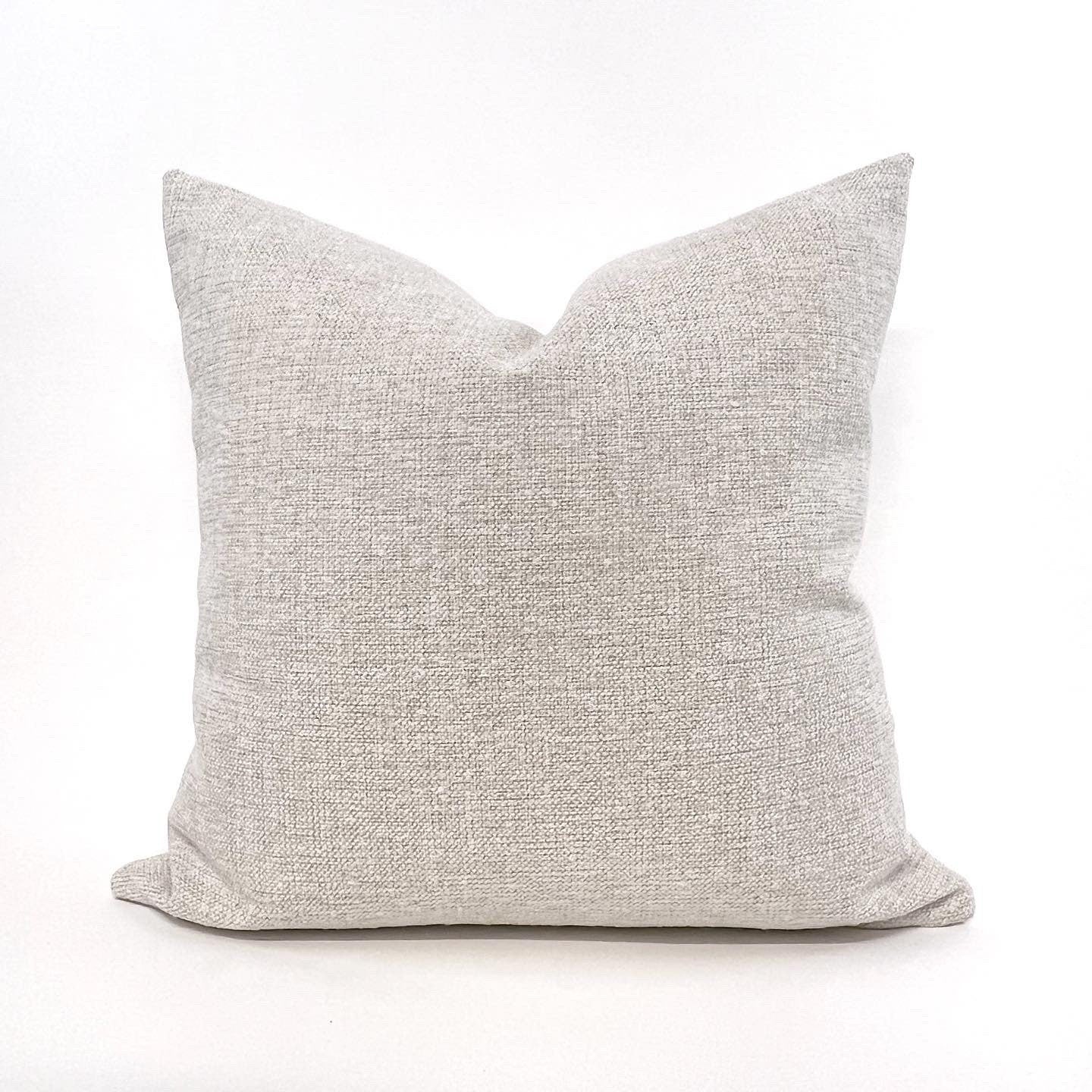 Cream woven pillow cover