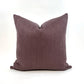 Pillow cover combo #4, cream and beige woven stripe pillow cover, dusty plum linen pillow cover, blue and beige medallion pillow cover