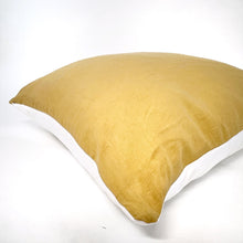 Load image into Gallery viewer, Wheat yellow linen pillow cover
