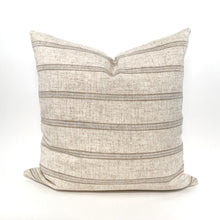 Load image into Gallery viewer, Neutral stripe pillow cover
