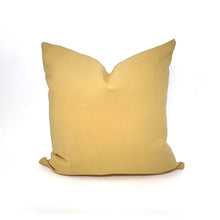 Load image into Gallery viewer, Wheat yellow linen pillow cover
