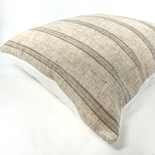 Load image into Gallery viewer, Neutral stripe pillow cover
