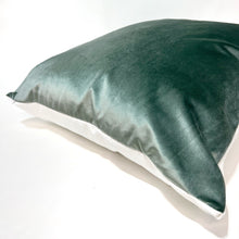 Load image into Gallery viewer, Sage green velvet pillow cover
