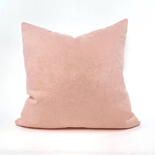 Load image into Gallery viewer, Light coral linen pillow cover
