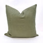 Pillow cover combo #14, oatmeal and black stripe cover, jewel-toned medallion cover, sage green linen cover