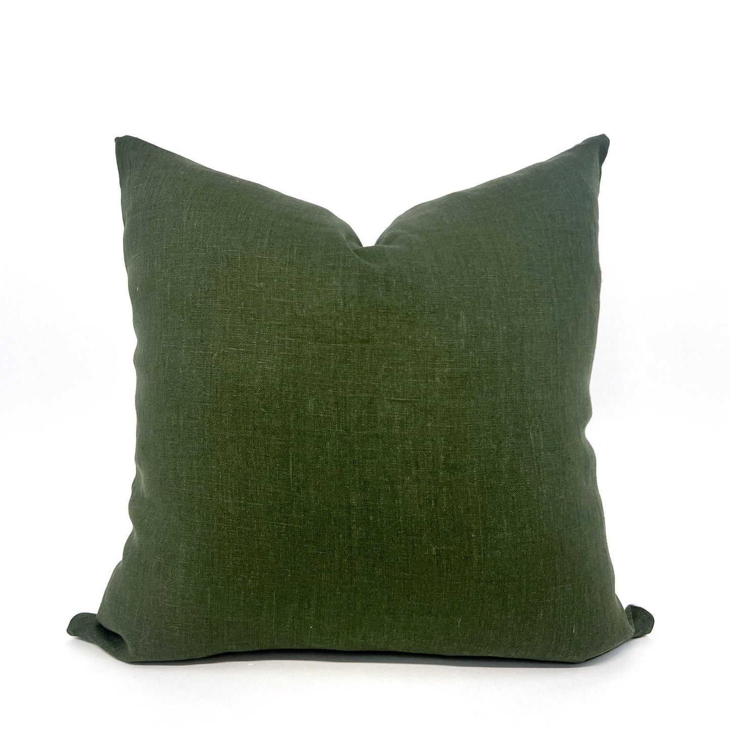 Moss green linen