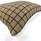 Brown and black mini window pane pillow cover